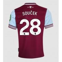 Stroje piłkarskie West Ham United Tomas Soucek #28 Koszulka Podstawowej 2024-25 Krótki Rękaw